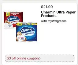 Walgreens Charmin Ultra Paper Products offer