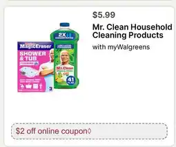 Walgreens Mr. Clean Household Cleaning Products offer