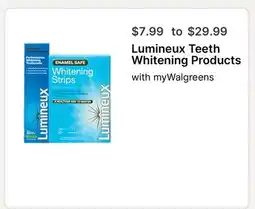 Walgreens Lumineux Teeth Whitening Products offer