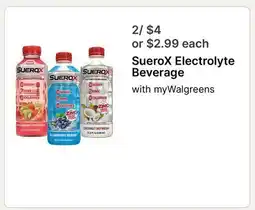 Walgreens SueroX Electrolyte Beverage offer
