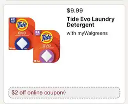 Walgreens Tide Evo Laundry Detergent offer