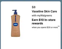 Walgreens Vaseline Skin Care offer