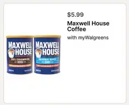 Walgreens Maxwell House Coffee offer