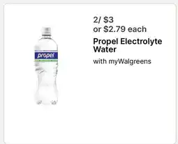 Walgreens Propel Electrolyte Water offer