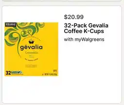 Walgreens 32-Pack Gevalia Coffee K-Cups offer