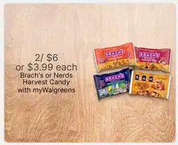 Walgreens Brach's or Nerds Harvest Candy offer