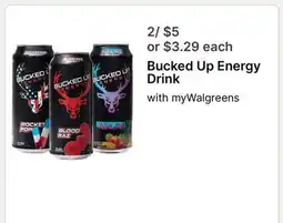 Walgreens Bucked Up Energy Drink offer