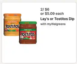Walgreens Lay's or Tostitos Dip offer