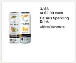 Walgreens Celsius Sparkling Drink offer