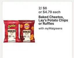 Walgreens Baked Cheetos, Lay's Potato Chips or Ruffles offer