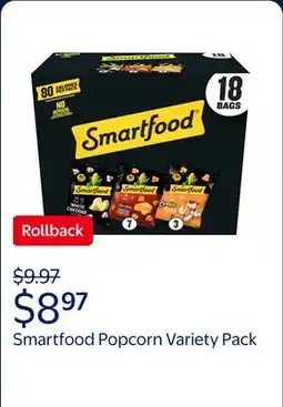 Walmart Smartfood Variety Pack Flavored Popcorn 3 Flavors offer