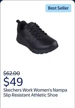 Walmart Skechers Work Women's Nampa Bungee Slip Resistant Athletic Shoe offer