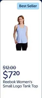 Walmart Reebok Women's Small Logo Rise Tank Top, Sizes XS-XXXL offer