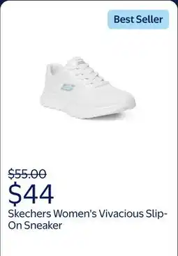 Walmart Skechers Women's Vivacious Slip-On Athletic Sneaker offer