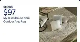 Walmart My Texas House Nora Outdoor Area Rug offer