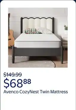 Walmart Avenco CozyNest 6 Twin Size Medium Supportive Innerspring Mattress offer