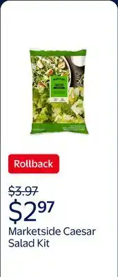 Walmart Marketside Caesar Salad Kit offer