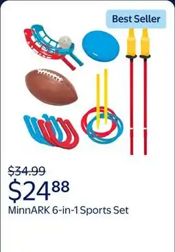 Walmart Ultimate 6-in-1 Sports Set, Multi-Game Pack, Outdoor Play, for All Ages, by MinnARK offer