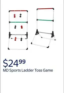 Walmart MD Sports Foldable Ladder Toss Game, Red, Green and Black offer
