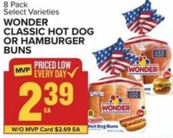 Food Lion Wonder Classic Hot Dog Or Hamburger Buns offer