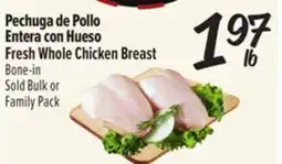 El Super Fresh Pechuga de Pollo Entera con Hueso offer