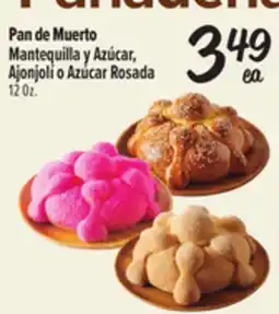 El Super Fresh Pan de Muerto Mantequilla y Azúcar, Ajonjoli o Azúcar Rosada offer