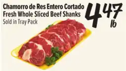El Super Fresh Chamorro de Res Entero Cortado offer