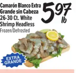 El Super Fresh Camarón Blanco Extra Grande sin Cabeza offer