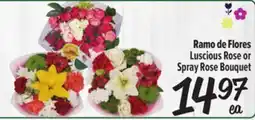 El Super Fresh Ramo de Flores Luscious Rose or Spray Rose Bouquet offer