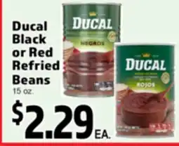 Superior Grocers Ducal Black or Red Refried Beans offer