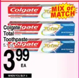 Superior Grocers Colgate Total Toothpaste offer