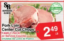 Superior Grocers Superior Ranch Pork Loin Center Cut Chops offer