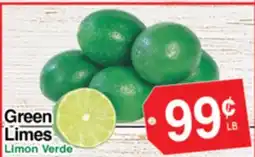 Superior Grocers Green Limes offer