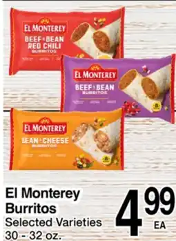 Superior Grocers El Monterey Burritos offer