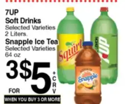 Superior Grocers 7UP Soft Drinks Snapple Ice Tea offer