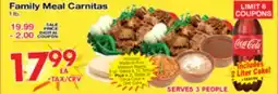 Superior Grocers Family Meal Carnitas offer