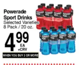 Superior Grocers Powerade Sport Drinks offer