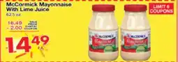 Superior Grocers McCormick Mayonnaise With Lime Juice offer