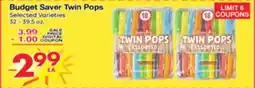 Superior Grocers Budget Saver Twin Pops offer