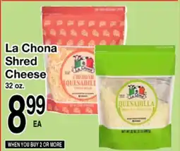 Superior Grocers La Chona Shred Cheese offer