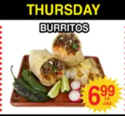Superior Grocers BURRITOS offer