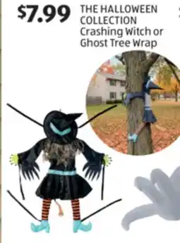 Aldi THE HALLOWEEN COLLECTION Crashing Witch or Ghost Tree Wrap offer