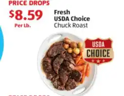 Aldi Fresh USDA Choice Chuck Roast offer