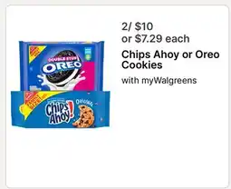 Walgreens Chips Ahoy! or Oreo Cookies offer