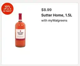 Walgreens Sutter Home offer