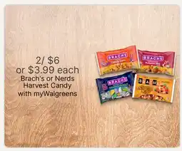 Walgreens Brach's or Nerds Harvest Candy offer