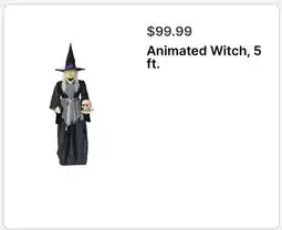 Walgreens Animated Witch, 5 ft offer