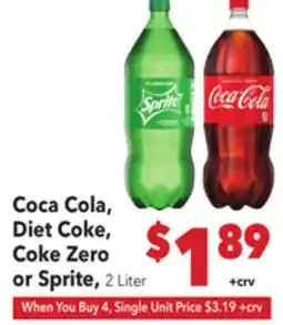 Vallarta Supermarkets Coca Cola, Diet Coke, Coke Zero or Sprite offer