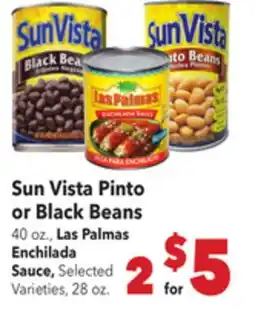 Vallarta Supermarkets Sun Vista Pinto or Black Beans offer
