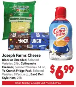 Vallarta Supermarkets Joseph Farms Cheese offer
